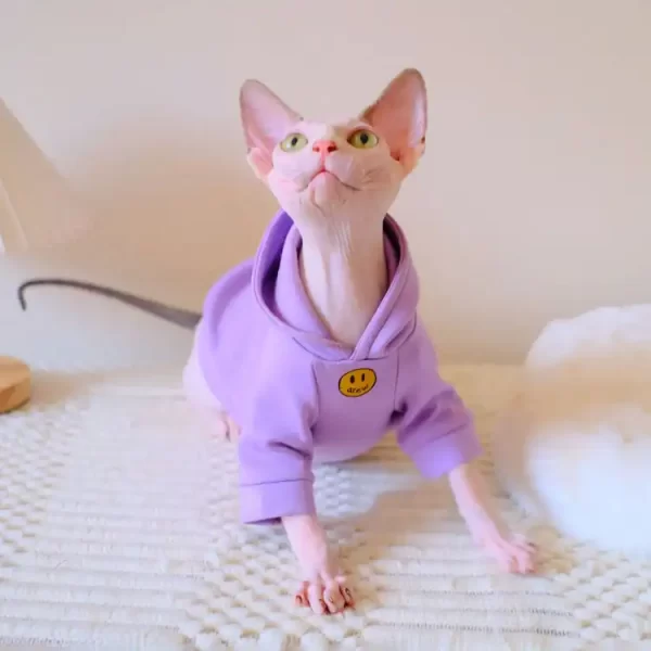 Camicia con faccina sorridente per gatto