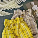 Camisa de Flanela para Gatos - Amarela e Castanha