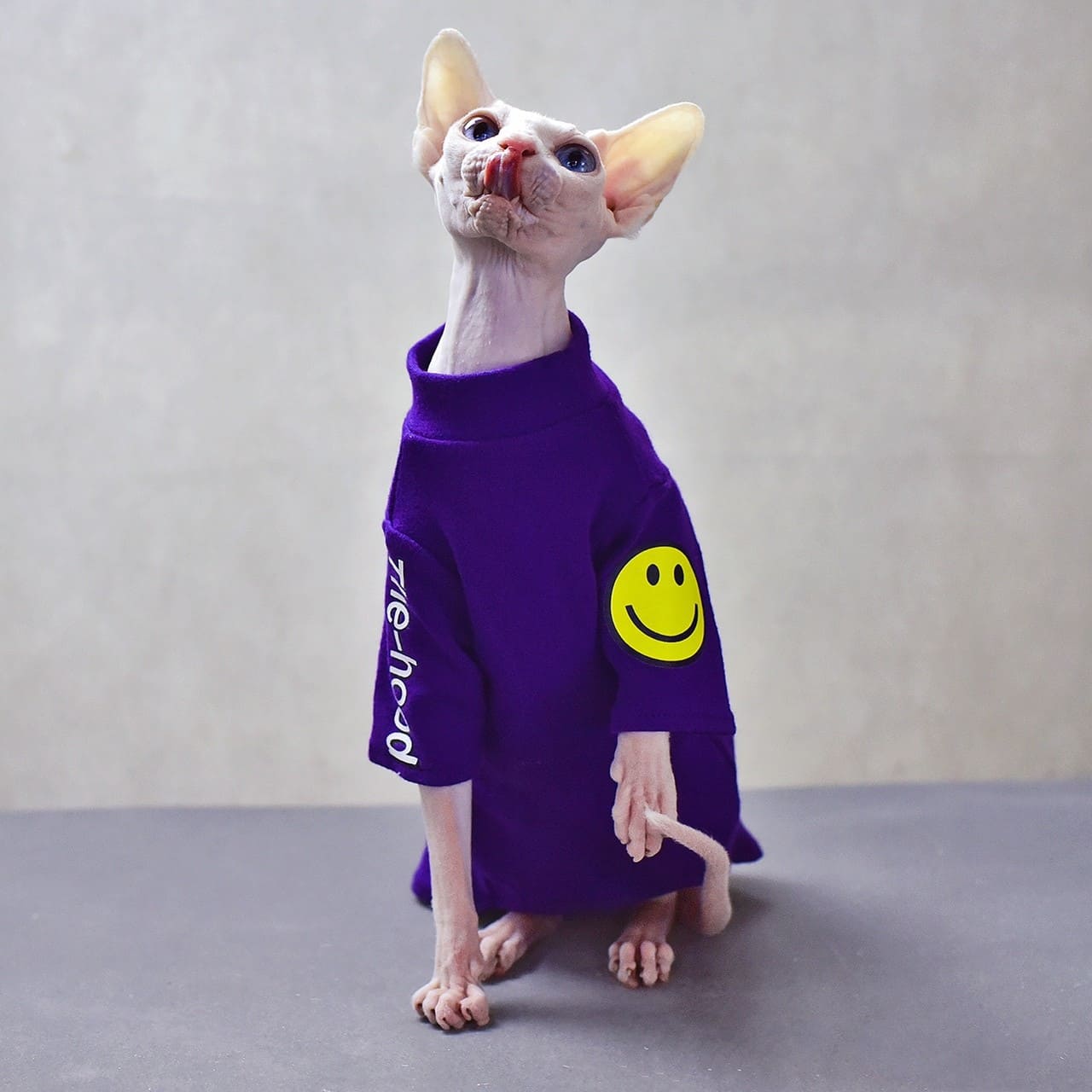 Fashion Purple Smiley Face Shirt
