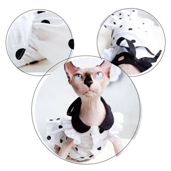 Dresses for Cat Luxury Chic Princess Style Dress for Cat, Pet Cat Dress