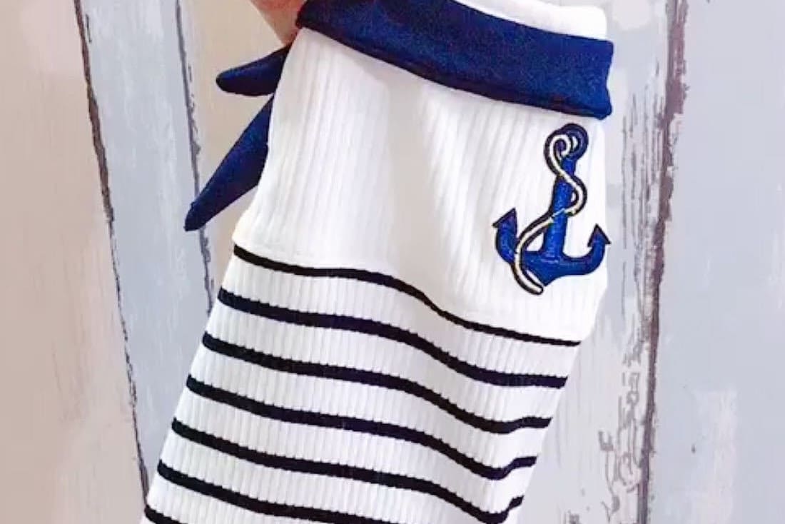 Cat Tank Tops for Sphynx Cats & Hairless Cats | Halter sailor suit