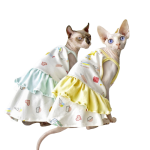 Dresses for Cats-two Sphynx wear dress