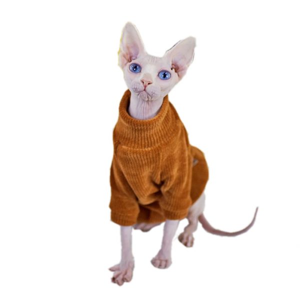 Cats with Sweaters, Kint Cat Sweater, Sphynx Sweaters | Chenille Fabric