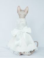 Diamond Lace Wedding Dress for Cats