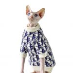 Hairless Cats Sweater | “Dior” Classic Sweater, Luxury Sweater for Cat