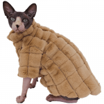 Pet Cat Clothes | Hairless Cat With Winter Coat, Rabbit Velvet Plaid Coat