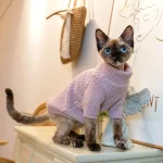 Pink Turtleneck Sweater for Cats