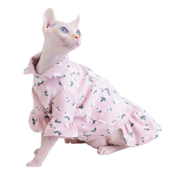 1/6 Cute  Cat Face Ärmelloses Kleid mit Haarnadel Outfit für 12 '' 