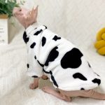 Sphynx Cat Cow Coat-Sphynx wear coat