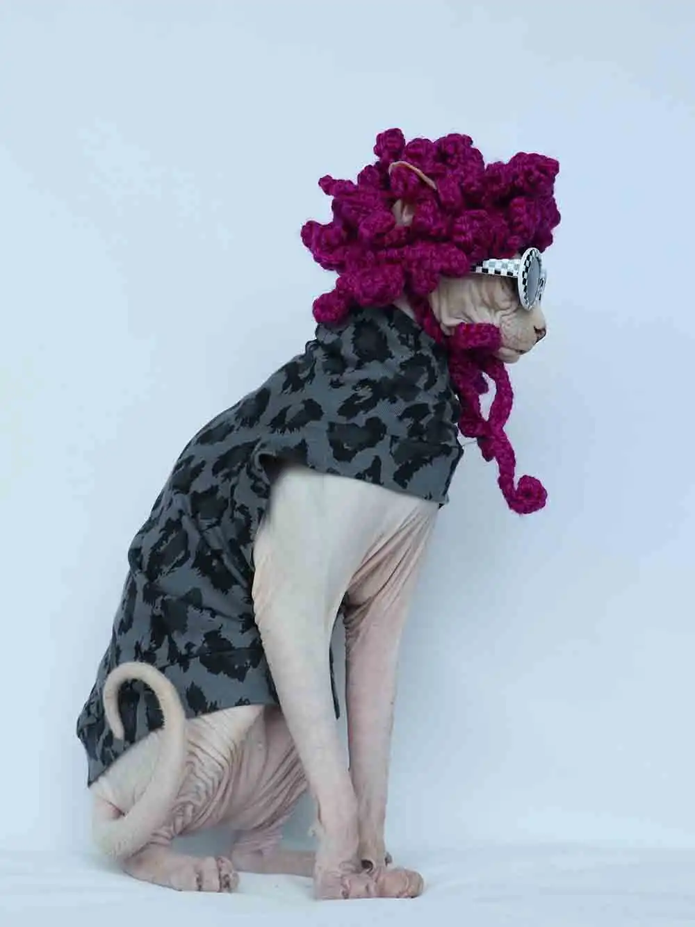 Sphynx Costumes-Leopard Print Costumes for Sphynx