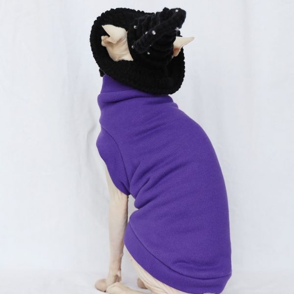Halloween Costumes for Kittens | Cat Halloween Costume-Purple Thick