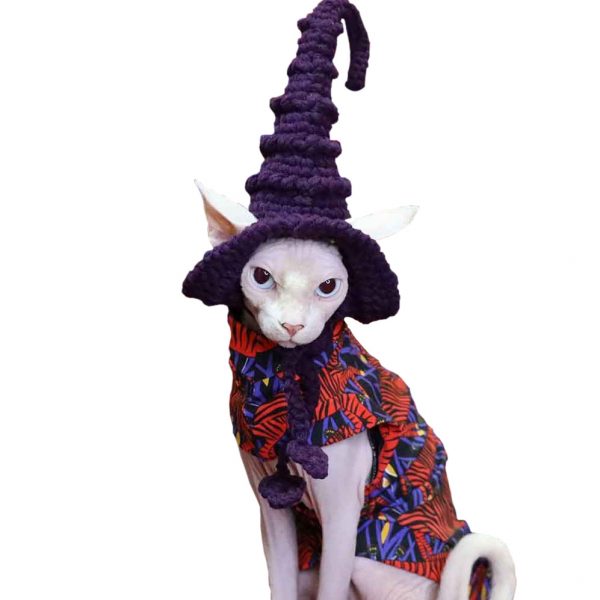 Halloween Cat Costume for Cats | Red Zebra "Single Arm" Shirt for Cat