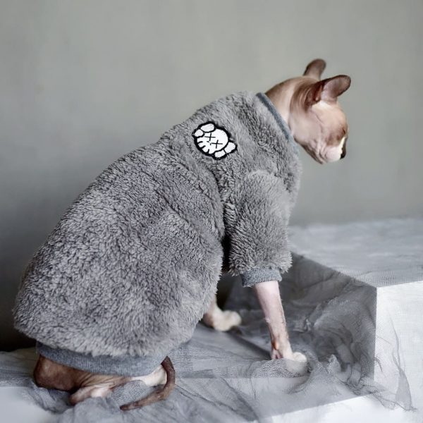 Cat With Winter Coats | Sphynx Cat Winter Coat, Lamb Cashmere