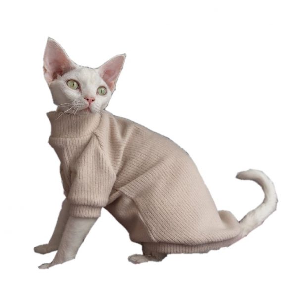 Sweaters for Sphynx Cats | Sphynx Kitten Sweater,Cat Sweater-Turtleneck