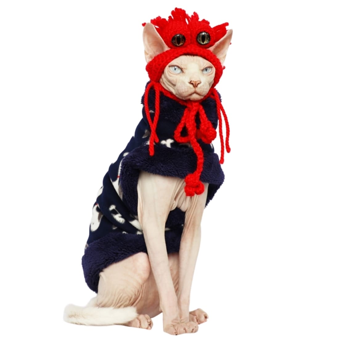 Fur Coats for Cats | Cat Winter Coat, Sphynx Cat Clothes-Lamb Wool