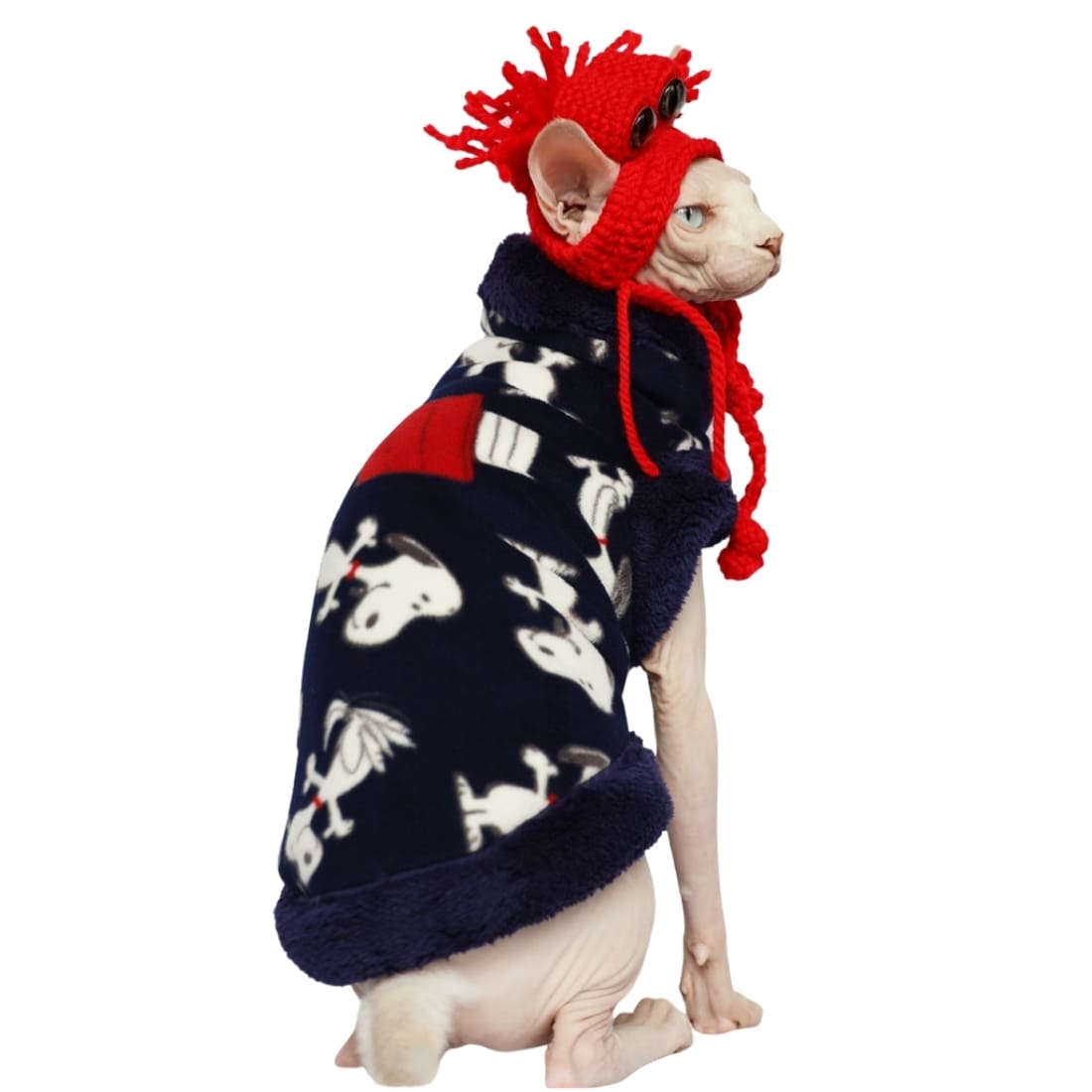 Fur Coats for Cats | Cat Winter Coat, Sphynx Cat Clothes-Lamb Wool