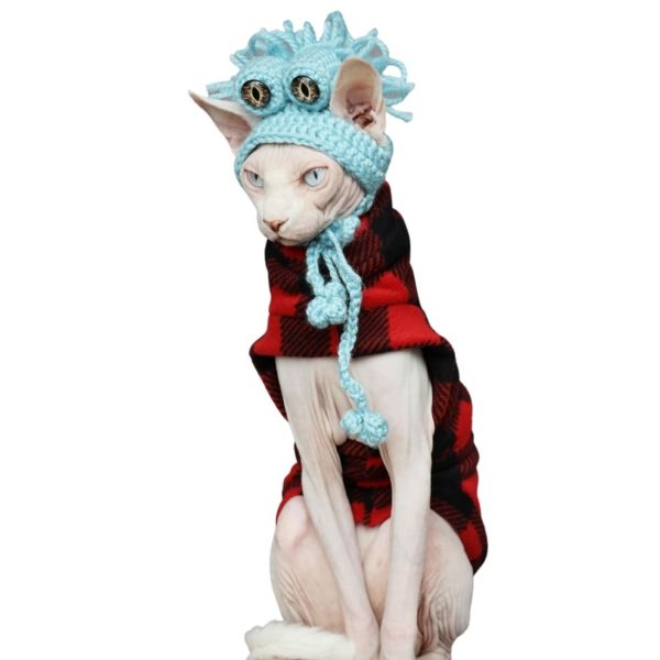Cat Winter Outfits Cat Winter Coat, Sphynx Cat ClothesLamb Wool