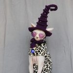 Cat With Witch Hat | Hat For Cat, Hand-knitted Woolen Hat, Cap For Cats