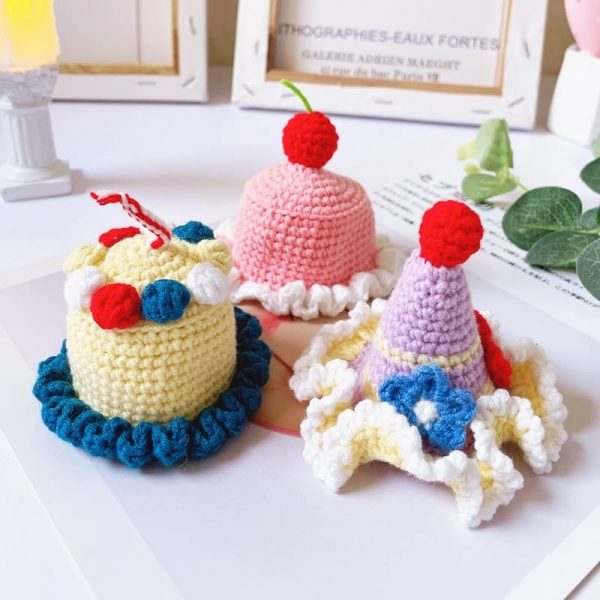 Cat Birthday Hats | Cat with A Birthday Hat, Birthday Cake Hat, Cat Apparel