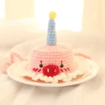 Cat Birthday Hats - Crochet Birthday Hat for Kittens - Pig