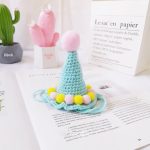 Cat Birthday Hats- Knitted Ice cream hat