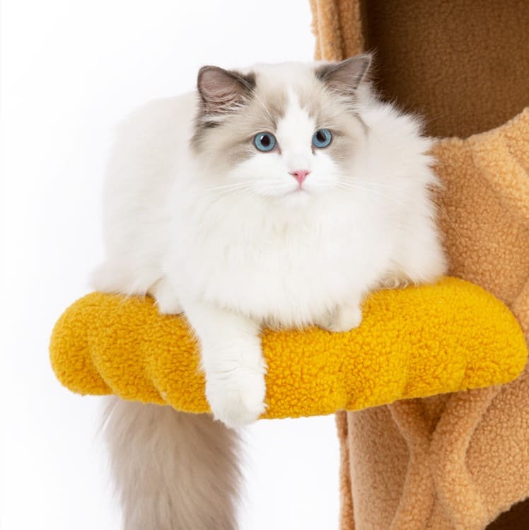 Cat Tree | Ice Cream Shaped Cat Tower Cat Tress & Condo, Fur Cat Tree