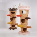 Cat Tree | Ice Cream Shaped Cat Tower Cat Tress & Condo, Fur Cat Tree