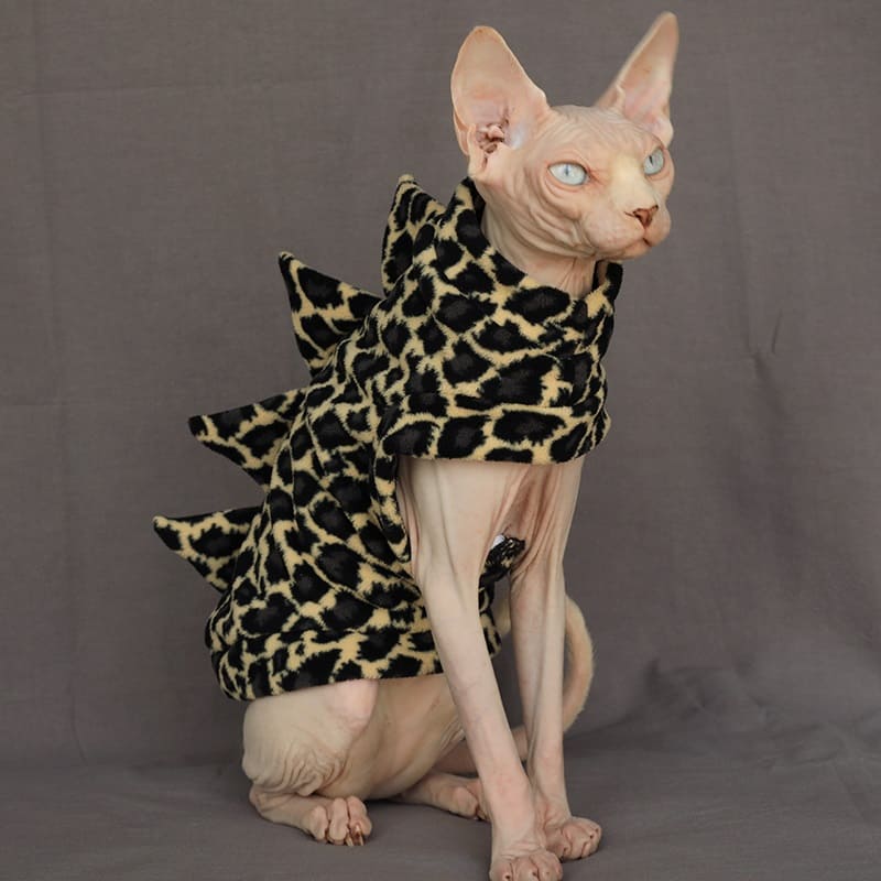 Cat With Dinosaur Costumes | Cat Apparel, Cat Winter Coat, Polar Fleece