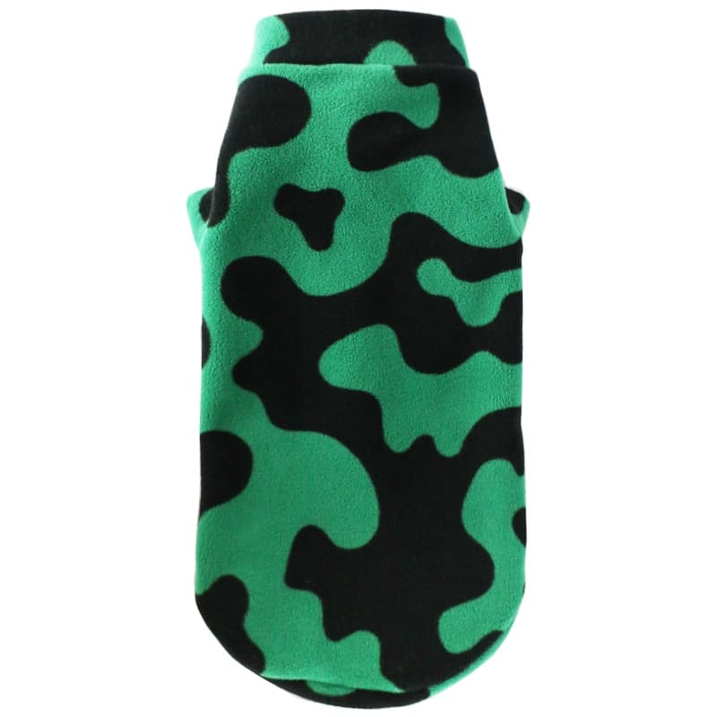 Christma clothes for sphynx | Cat Clothes-Green Black Polar Fleece