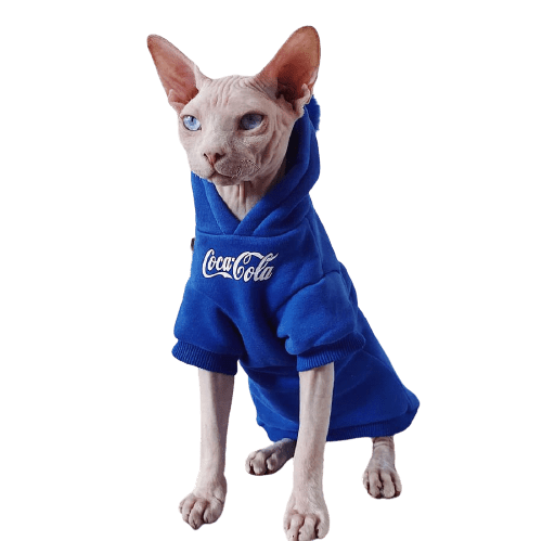 Sweat à capuche chaton | Sweat à capuche Sphynx, Sweat Bambino Cat, CocaCola