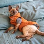 Cat Hoodies for Cats-Sleeveless Hoodie+Bottoming Shirt