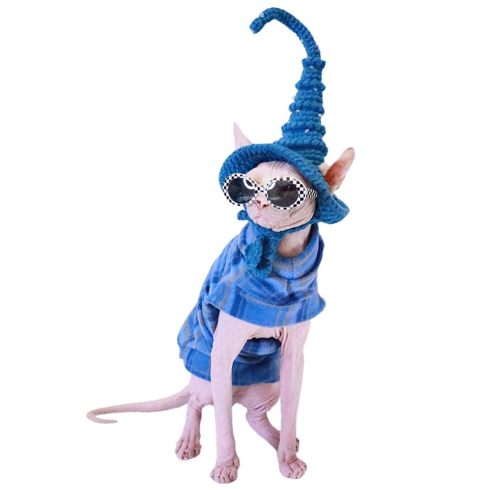 Christmas Outfits for Sphynx | Cat in Clothes, Christmas Sweater for Cats