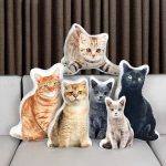 Cuscino personalizzato della foto dell'animale domestico, forma personalizzata del cuscino dell'immagine dell'animale domestico (4)