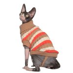 Turtleneck for Cats | Sphynx Cat Clothes with Leg Straps, Knitted Sweater