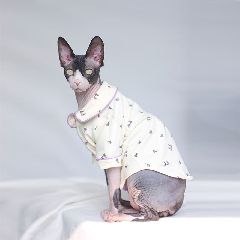 Clothing for Sphynx Cats | LV Pajamas for Cats, Two Styles Pajamas