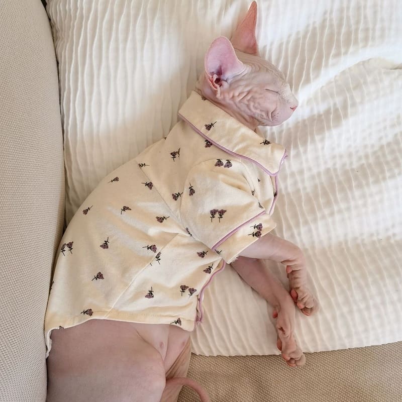 Sphynx Cat Pajamas, Cat Pajamas for Cats, Sphynx Cat LV Pajamas