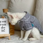 Black&white Striped Cat Pajamas