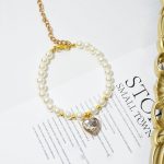 Cat Pearl Collar-Crystal