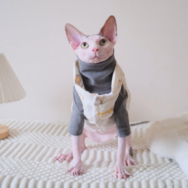 Cat Clothes for Winter Sphynx Cat Winter Coat, Cat Winter Vest