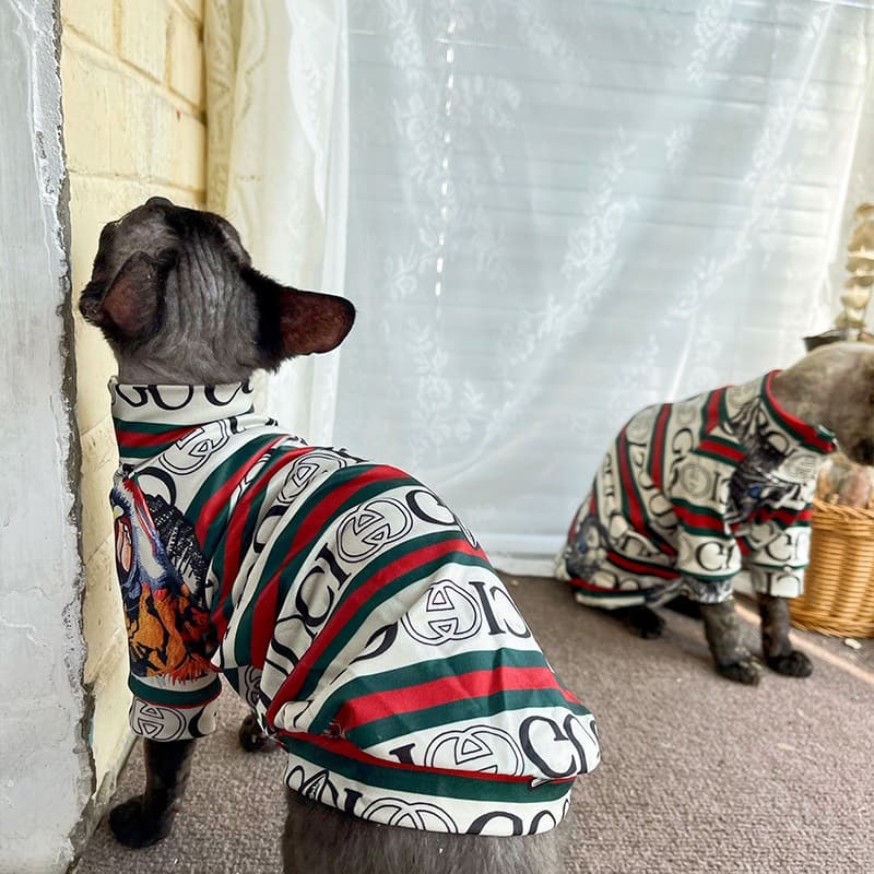 Designer Gucci Cotton Shirts for Sphynx · YESWARMG