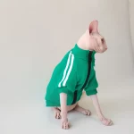 Sports Jacket for Sphynx - Green - Four legged