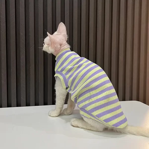 Camisas de Verão de Cor Brilhante para Gatos