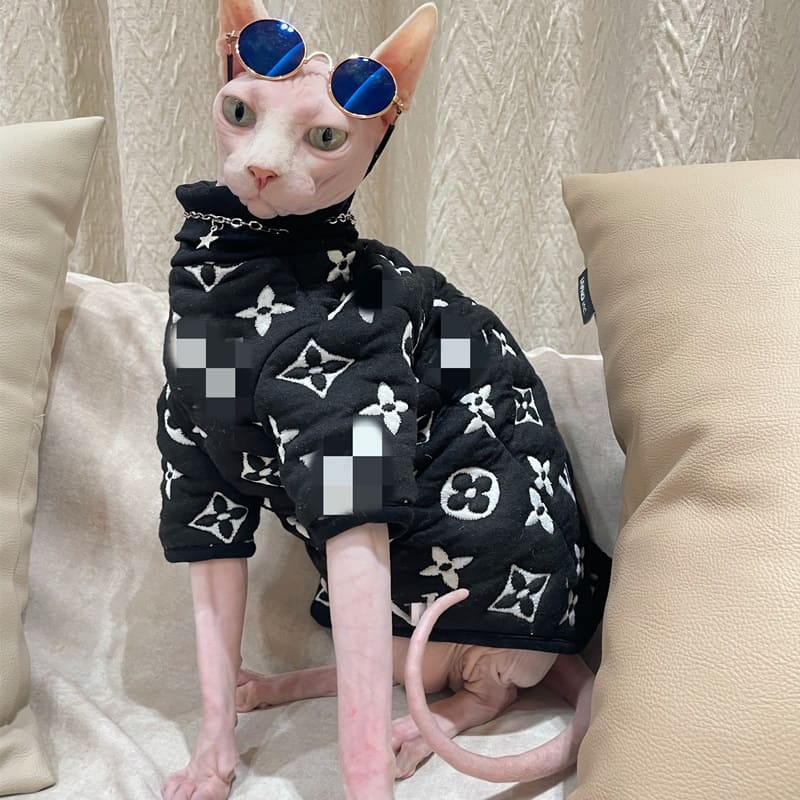 Sphynx Cat Clothes Louis Vuitton | LV Sweater for Sphynx