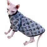 Designer Cat Sweater | LV Sweater for Sphynx, Designer Sweater