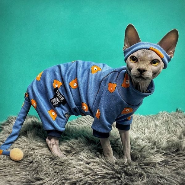 Sphynx Cat Pajamas  Cat Pajamas for Cats, Sphynx Cat LV Pajamas