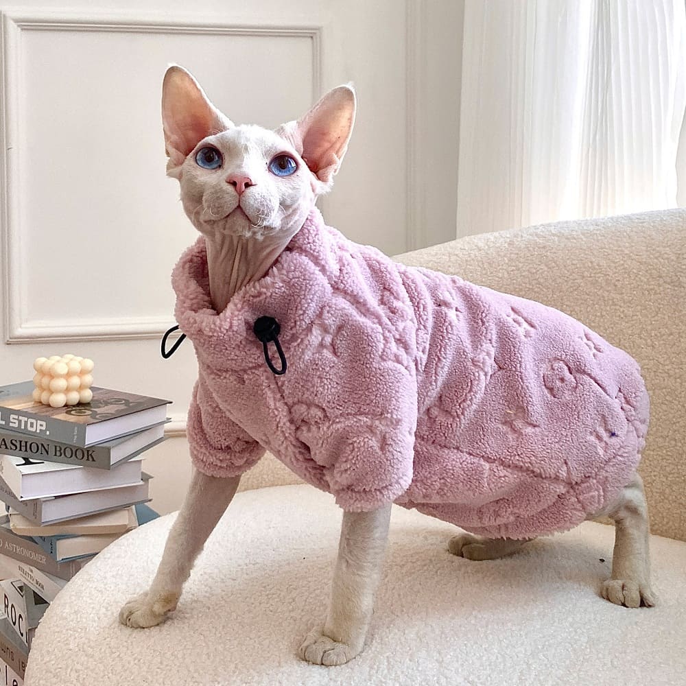 Sphynx Clothing  LV Jumper for Cat, Sphynx Cat Outfits, Blue, Grey, Pink