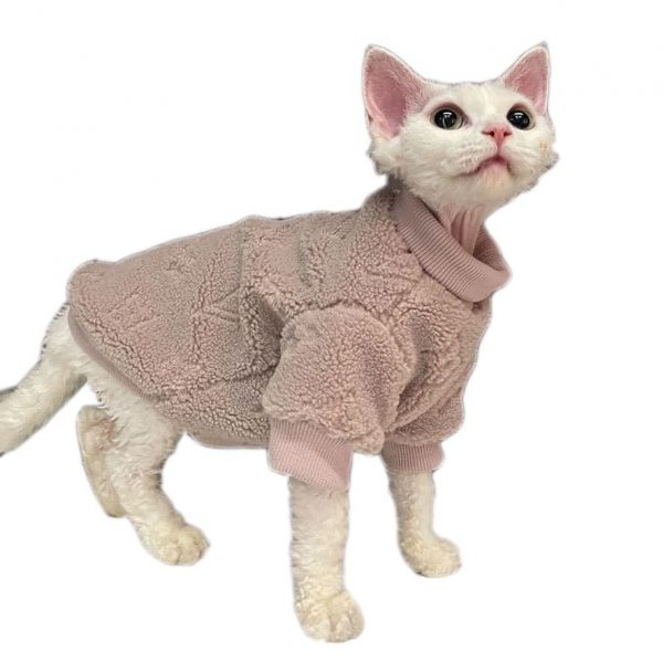 Pull pour chats-Lutos rose racine