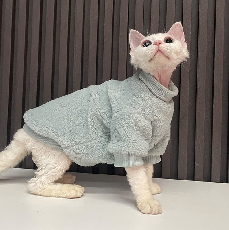 Sweater for Kitten  Louis Vuitton Vest for Sphynx, Lamb Fleece