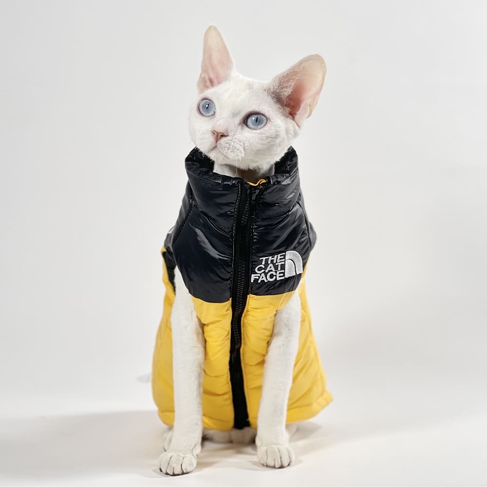 Sphynx Cats Clothes TNF Sphynx Warm Coat The Cat Face Coat