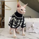 Tela para Gato | Abrigo "Chanel" para Sphynx, Impresionante Abrigo para Gato sin Pelo